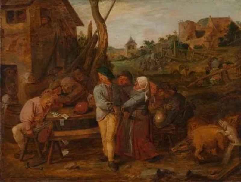 Rissa contadina - Kabinet van Schilderijen Mauritshuis, L'Aia